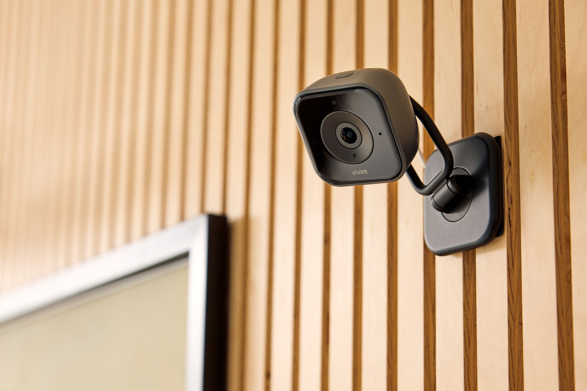 Residential Exterior Under Full Night Surveillance and Ambient Illumination
